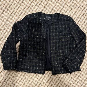 Halogen Black and Gold Tweed Jacket XL Petite